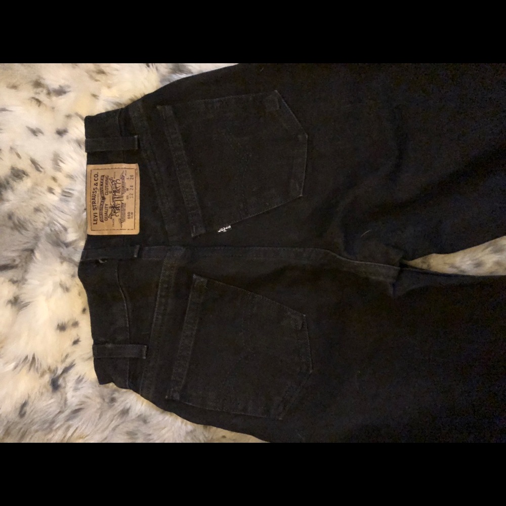 NWOT Vintage black slim 550 Levi’s